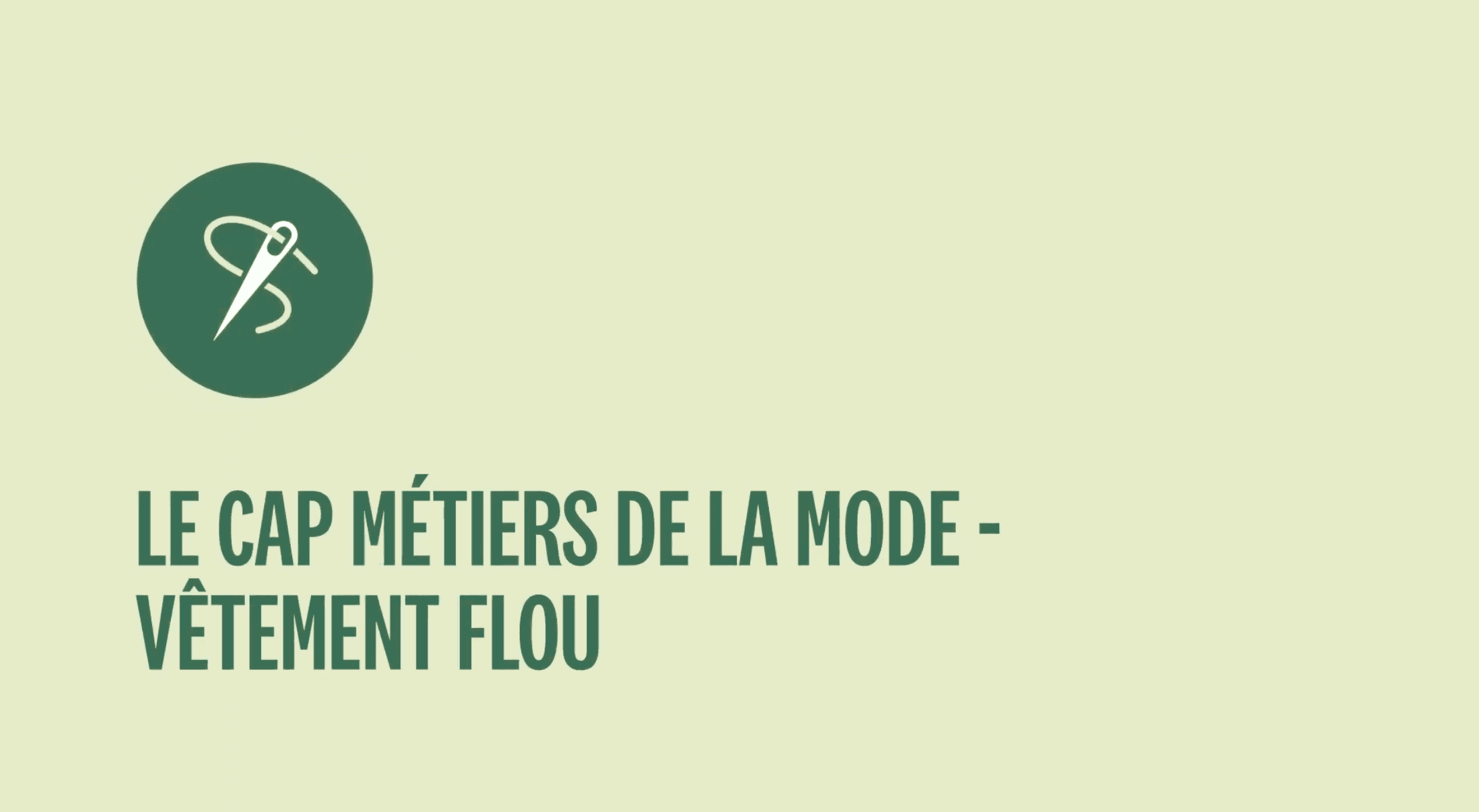 Découvrir le CAP