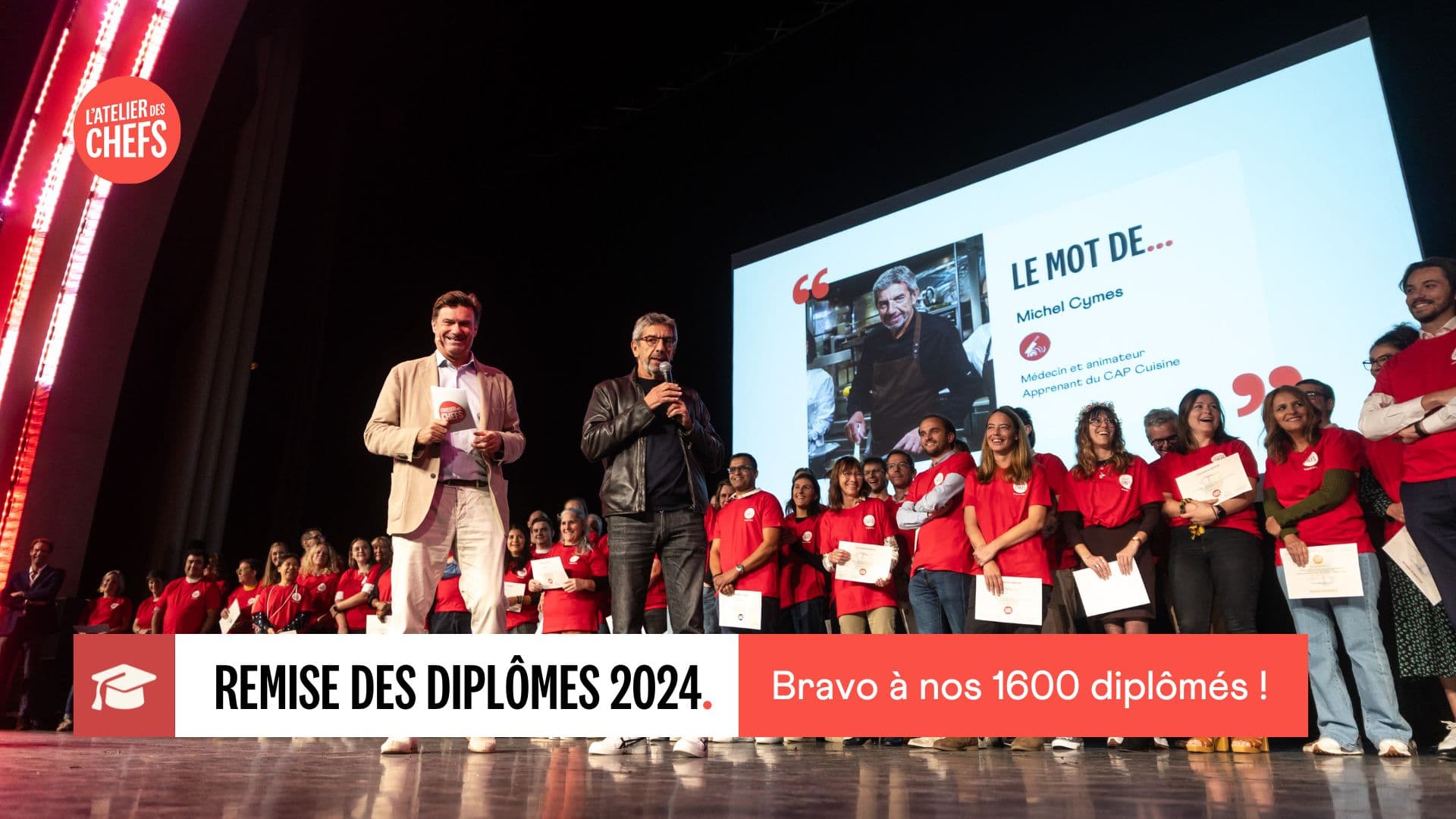 NOTRE REMISE DES DIPLÔMES, UNE EXCLUSIVITÉ DE L’ATELIER DES CHEFS 