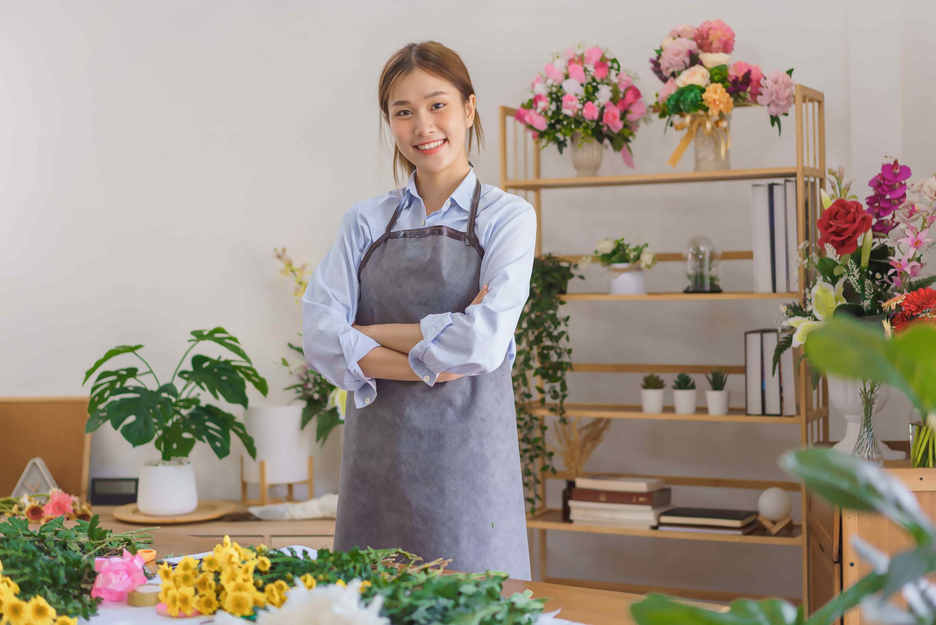 Le métier de fleuriste responsable de magasin