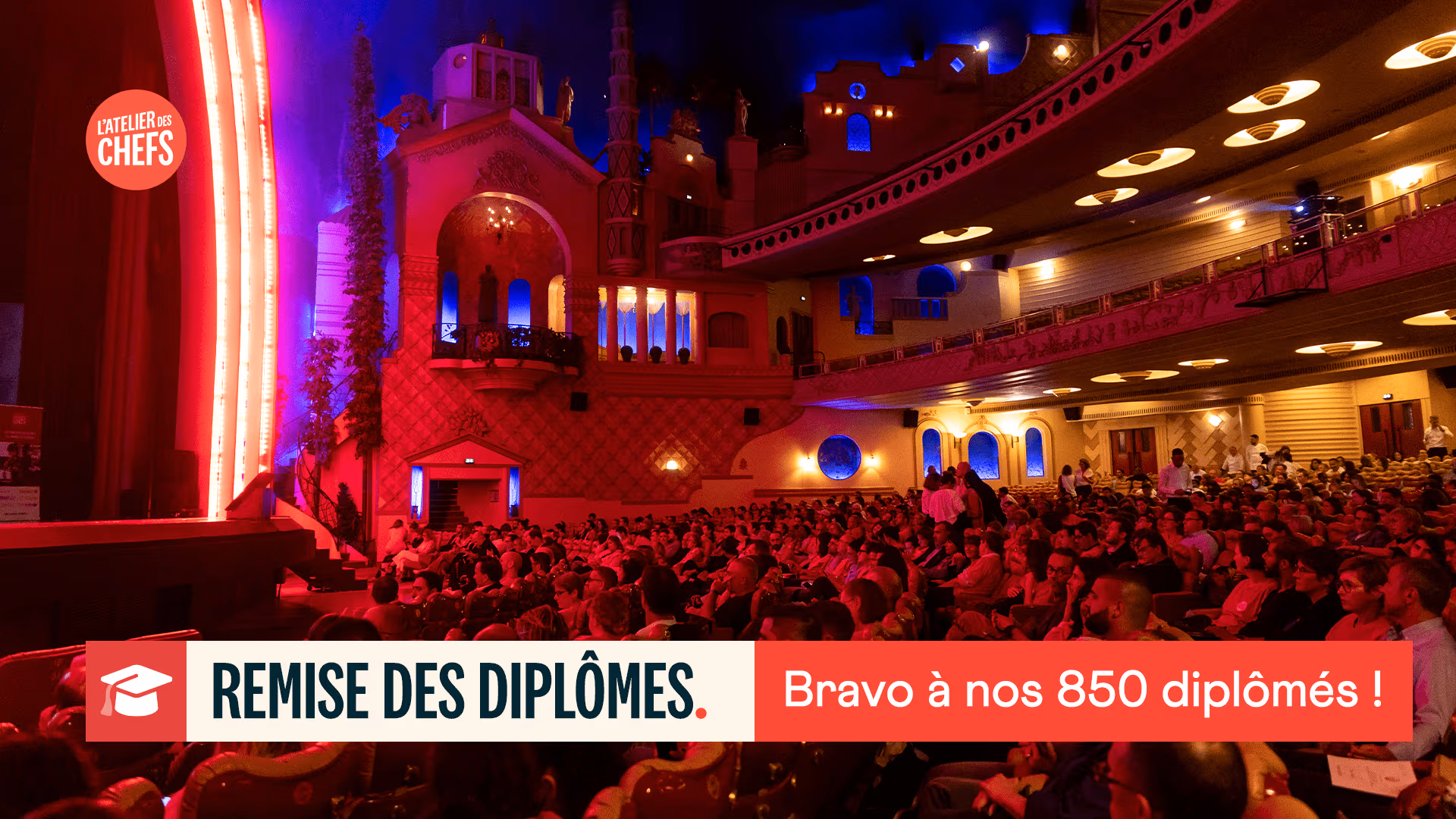 REMISE DES DIPLÔMES, UN MOMENT EXCLUSIF CHEZ L’ATELIER DES CHEFS