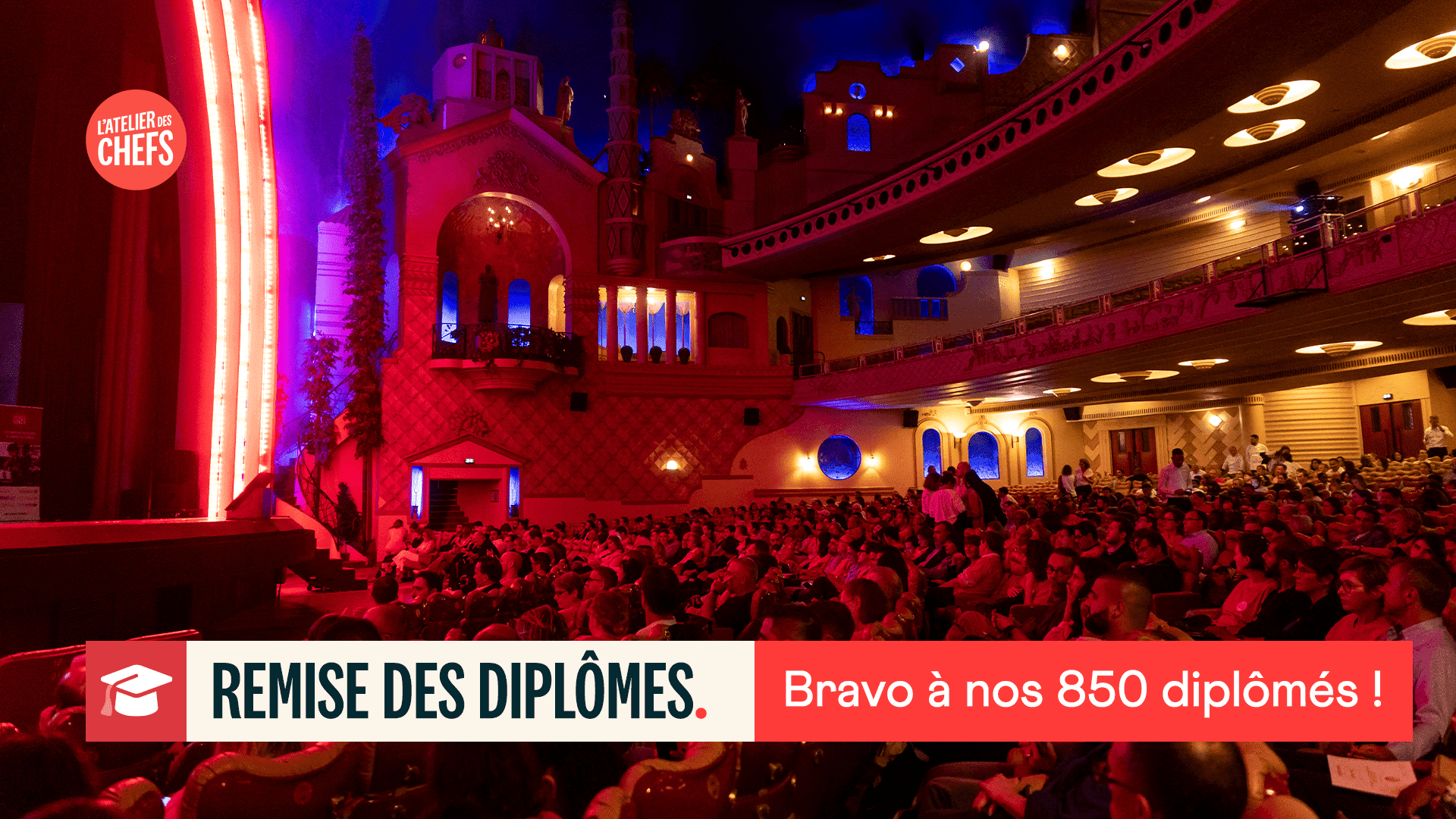 NOTRE REMISE DES DIPLÔMES, UNE EXCLUSIVITÉ DE L’ATELIER DES CHEFS