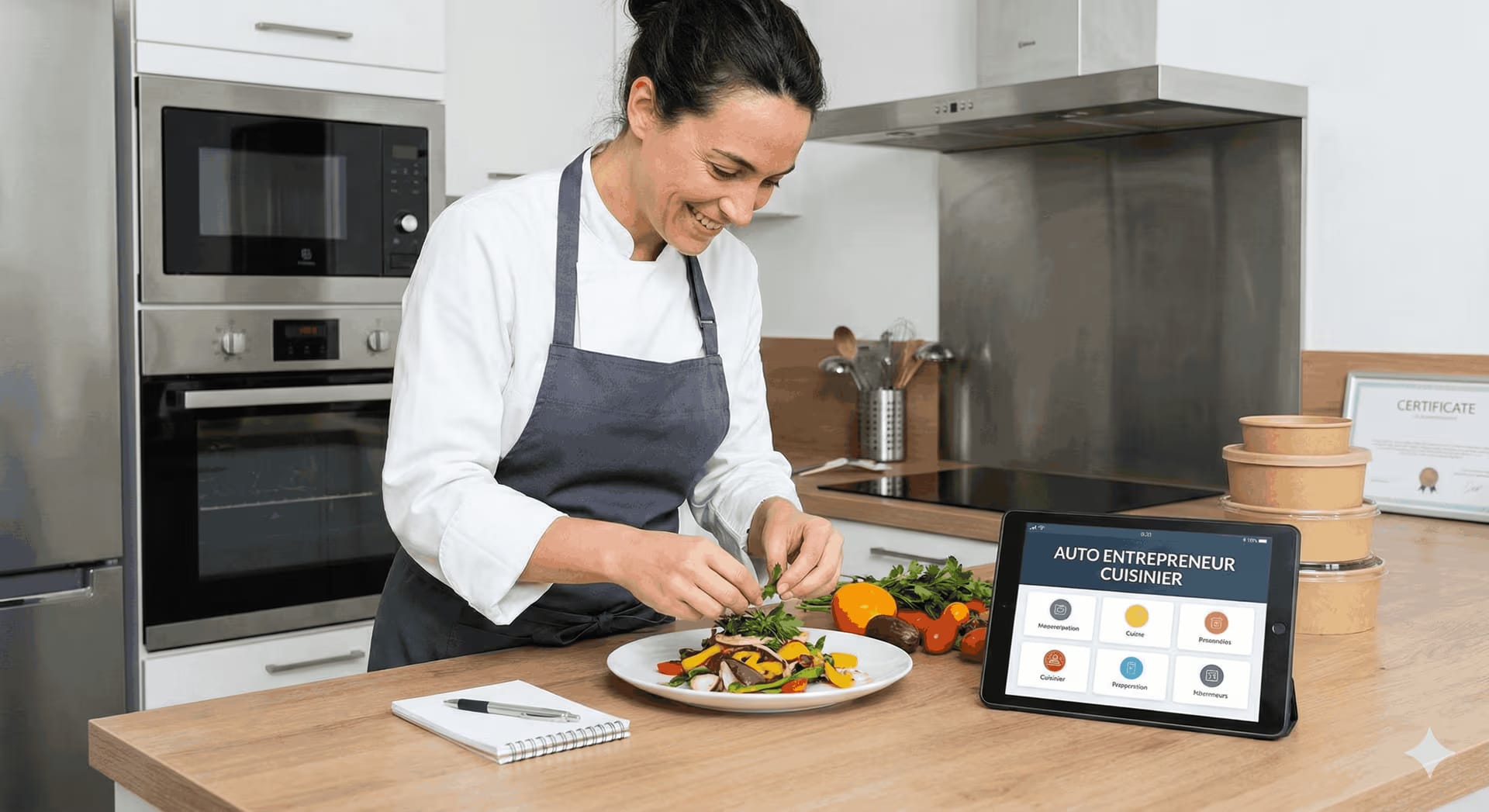 Auto entrepreneur en Cuisine