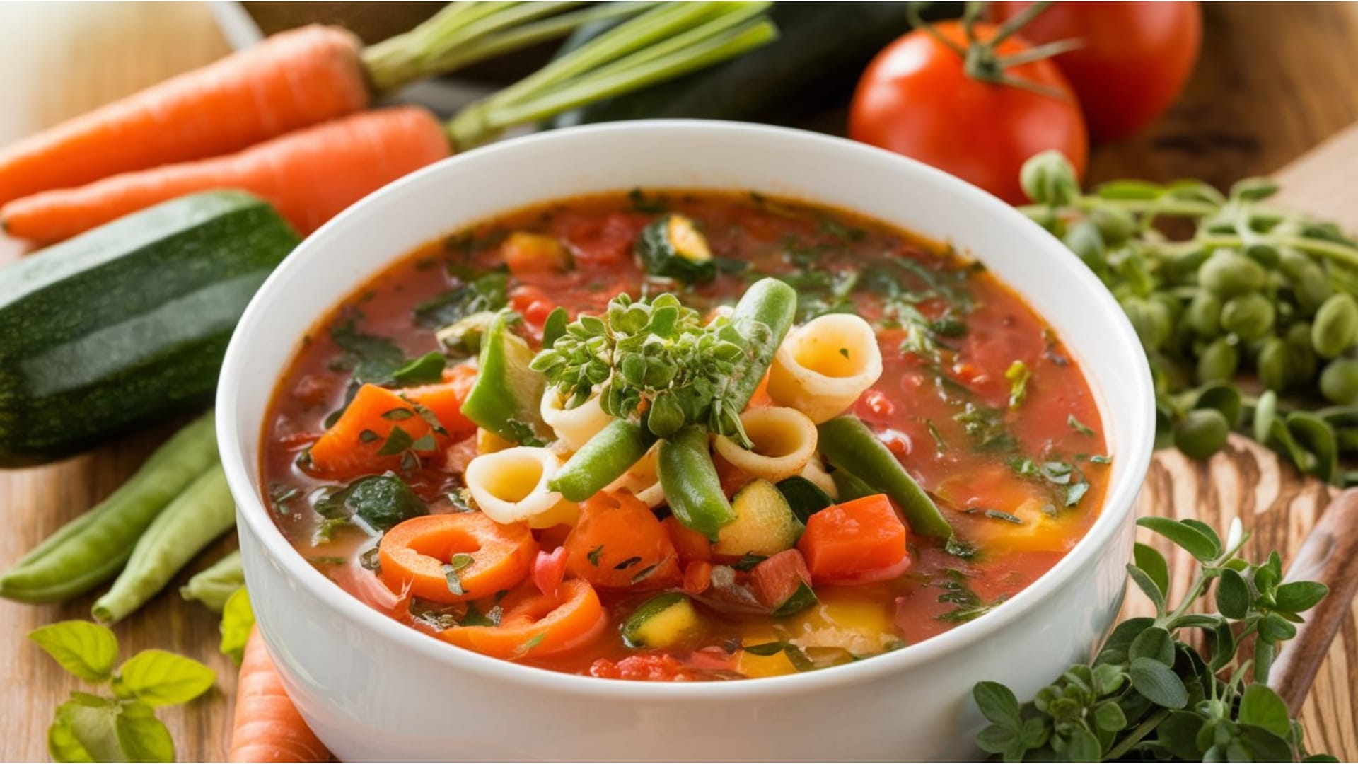 Ragoût minestrone de fèves et lupin