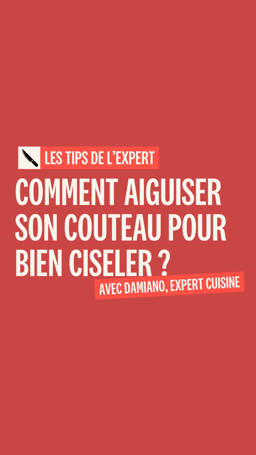 Tips de l'expert - Comment aiguiser un couteau et ciseler des herbes aromatiques ? 