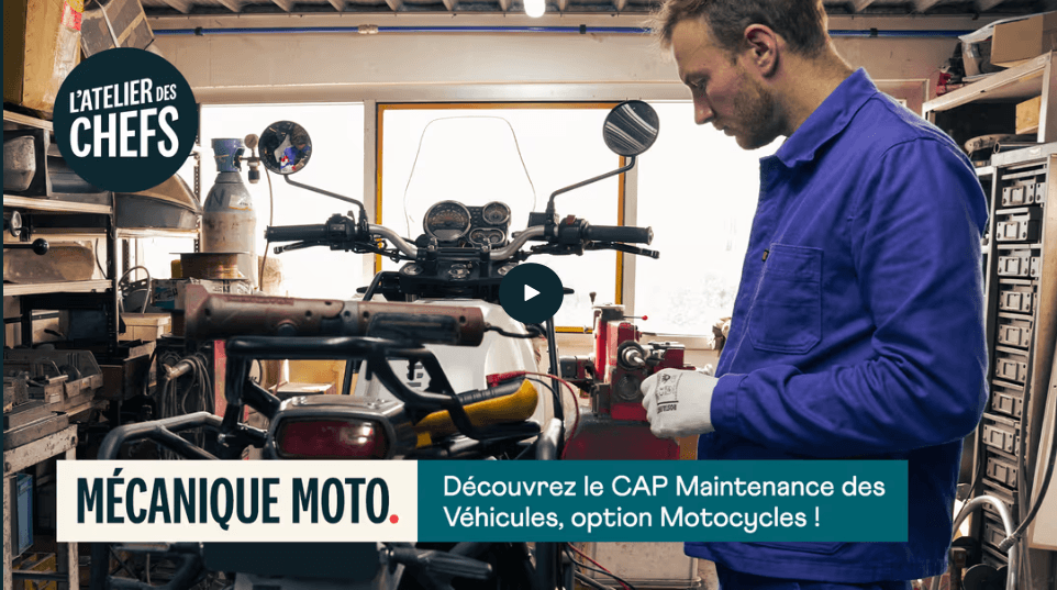 Le CAP Mécanique Moto avec L'atelier des Chefs !