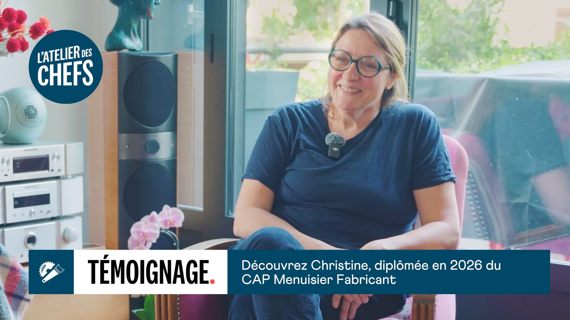 Découvrez le témoignage de Christine, diplômée 2026 du CAP Menuisier Fabricant